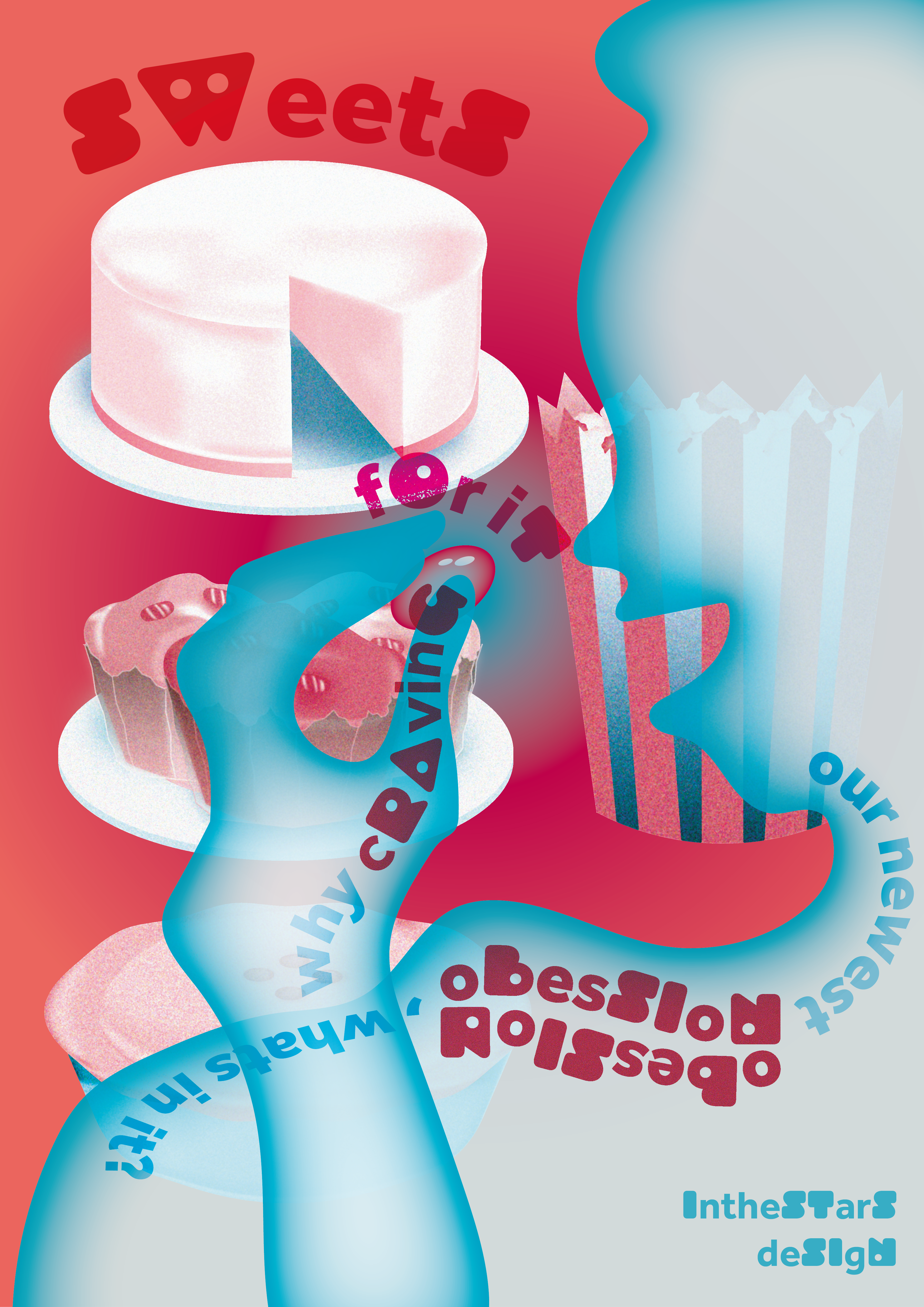 Affiche illustré, réalisé sur Illustrator. Inspiré par l'affiche 'triathlon de la mode ethique' de Maison solide et les illustrations de Noyah Jung.